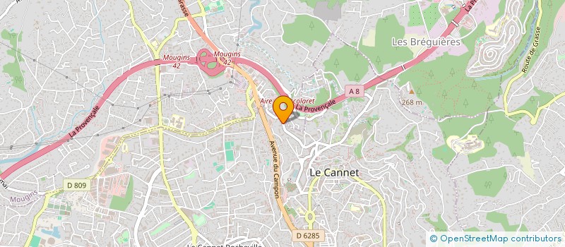 localisation de l'entreprise MONSIEUR GEORGES MAURAT à LE CANNET