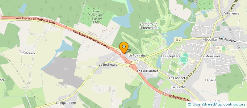 localisation de l'entreprise MONSIEUR GEORGES MAYER  MISSILLAC