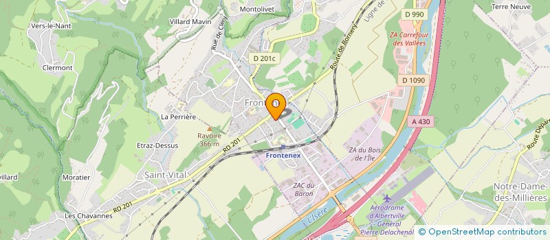 localisation de l'entreprise MONSIEUR GEORGES MAZARD  FRONTENEX