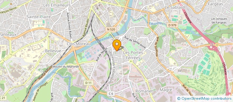 localisation de l'entreprise MONSIEUR GEORGES MAZEAUD à LIMOGES