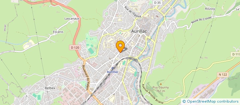 localisation de l'entreprise MONSIEUR GEORGES MEGHE à AURILLAC