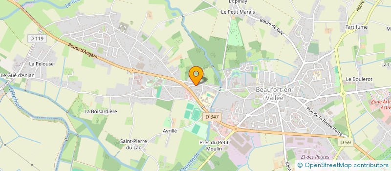 localisation de l'entreprise MONSIEUR GEORGES MEIGNANT à BEAUFORT-EN-ANJOU