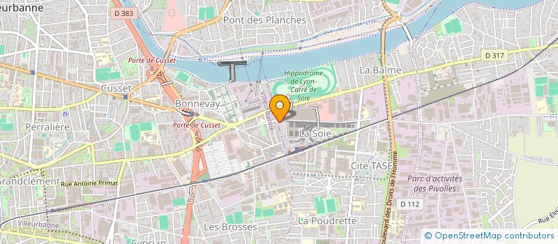 localisation de l'entreprise MONSIEUR GEORGES MELLIER  VAULX-EN-VELIN