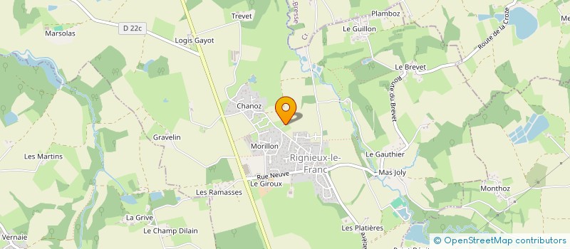 localisation de l'entreprise MONSIEUR GEORGES MENKHOFF  RIGNIEUX-LE-FRANC