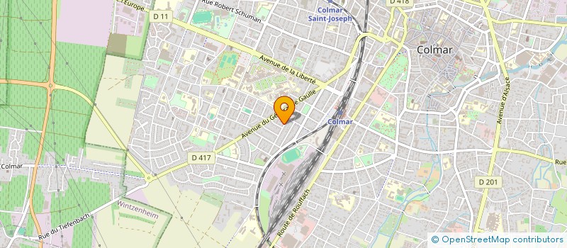 localisation de l'entreprise MONSIEUR GEORGES MERGEL  COLMAR