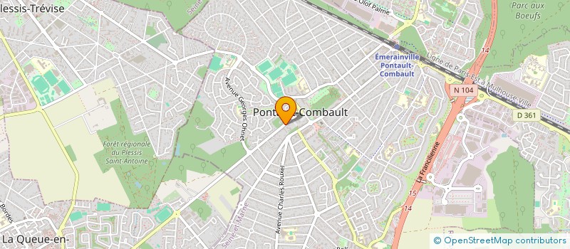 localisation de l'entreprise MONSIEUR GEORGES MEUNIER à PONTAULT-COMBAULT