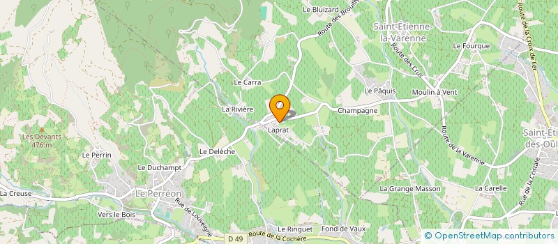 localisation de l'entreprise MONSIEUR GEORGES MEUNIER  SAINT-ETIENNE-LA-VARENNE