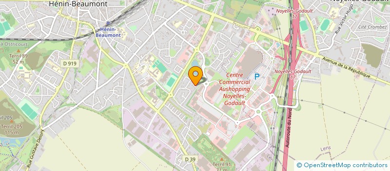 localisation de l'entreprise MONSIEUR GEORGES MEUROT à HENIN-BEAUMONT