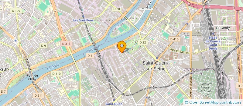 localisation de l'entreprise MONSIEUR GEORGES MEYNIER à SAINT-OUEN-SUR-SEINE