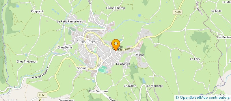 localisation de l'entreprise MONSIEUR GEORGES MICHEL  PANISSIERES