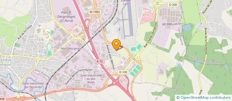 localisation de l'entreprise MONSIEUR GEORGES MICHELON  ANDREZIEUX-BOUTHEON