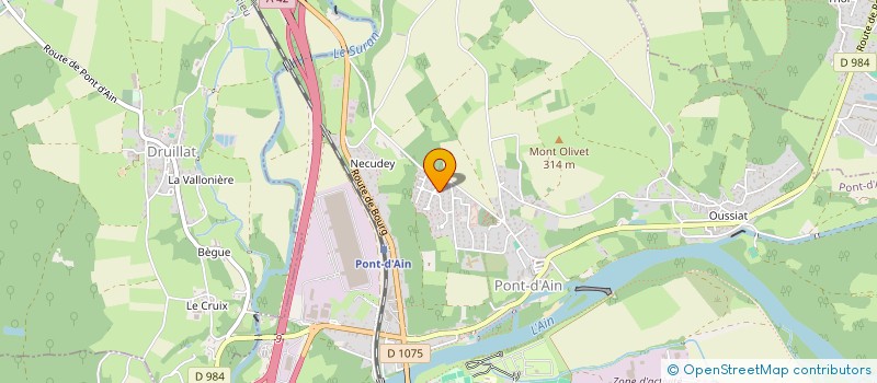 localisation de l'entreprise MONSIEUR GEORGES MICHON  DRUILLAT