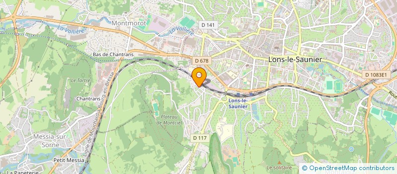 localisation de l'entreprise MONSIEUR GEORGES MILLOT  LONS-LE-SAUNIER