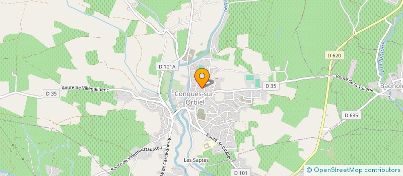 localisation de l'entreprise MONSIEUR GEORGES MIQUEL  CONQUES-SUR-ORBIEL