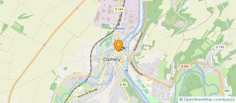localisation de l'entreprise MONSIEUR GEORGES MOATTI à CLAMECY