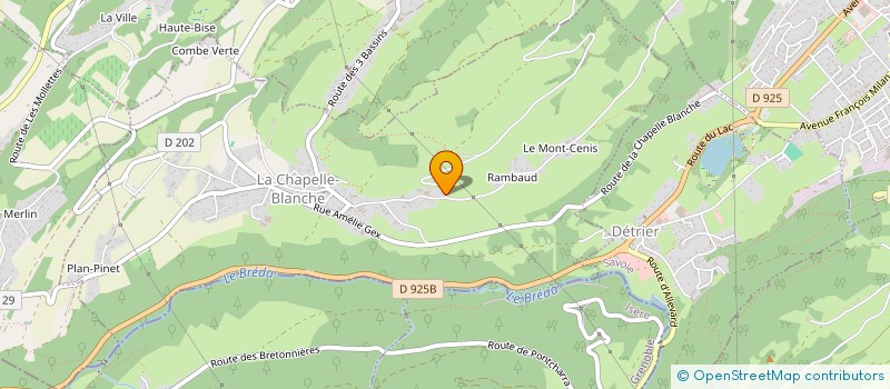 localisation de l'entreprise MONSIEUR GEORGES MOLLARD  VALGELON-LA ROCHETTE