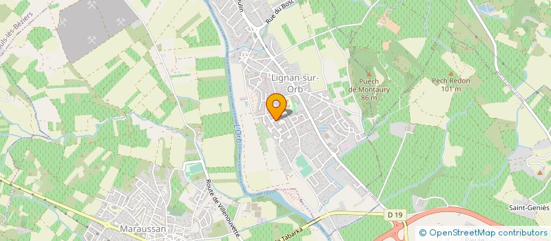 localisation de l'entreprise MONSIEUR GEORGES MONTAGNE à LIGNAN-SUR-ORB