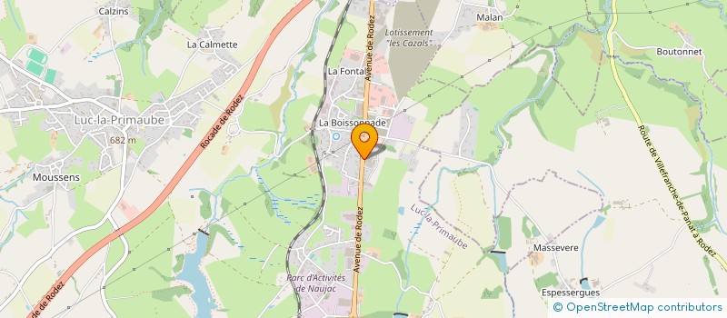 localisation de l'entreprise MONSIEUR GEORGES MONTANER  LUC-LA-PRIMAUBE