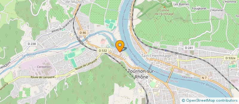 localisation de l'entreprise MONSIEUR GEORGES MONTEIL à TOURNON-SUR-RHONE