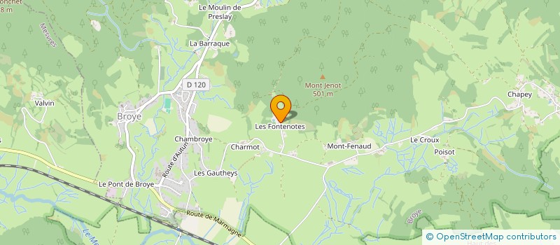 localisation de l'entreprise MONSIEUR GEORGES MONTGOBERT  BROYE