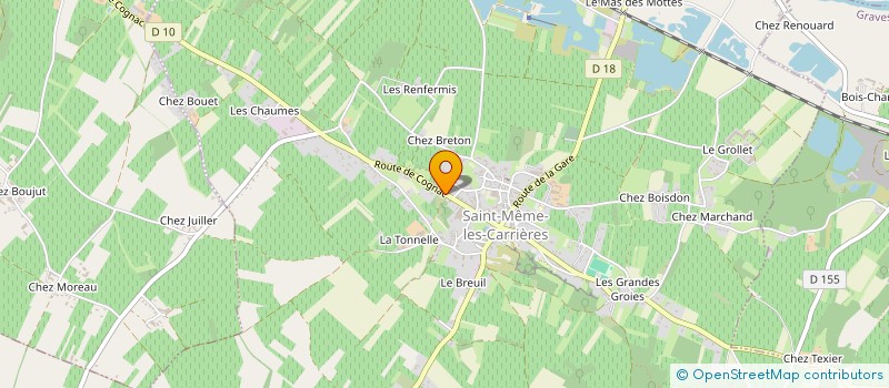 localisation de l'entreprise MONSIEUR GEORGES MOREAU à SAINT-MEME-LES-CARRIERES