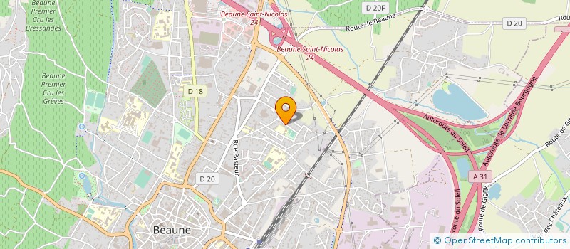 localisation de l'entreprise MONSIEUR GEORGES MOREAU à BEAUNE