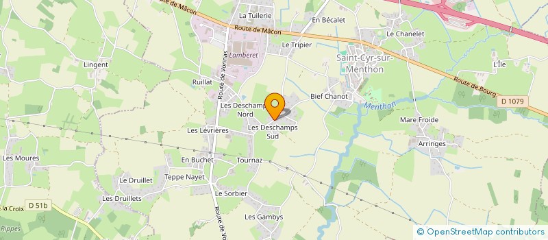 localisation de l'entreprise MONSIEUR GEORGES MOREL  SAINT-CYR-SUR-MENTHON