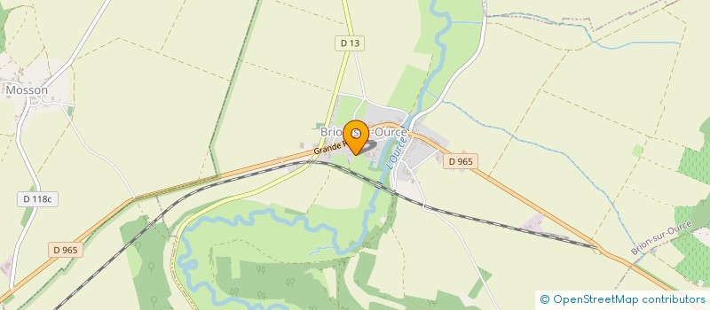 localisation de l'entreprise MONSIEUR GEORGES MORIN  BRION-SUR-OURCE