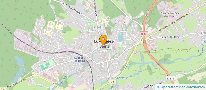 localisation de l'entreprise MONSIEUR GEORGES MOSER à LUXEUIL-LES-BAINS