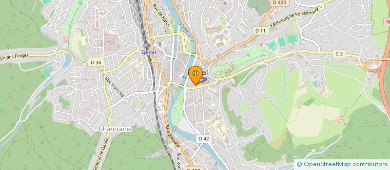 localisation de l'entreprise MONSIEUR GEORGES MOUGEOLLE à EPINAL