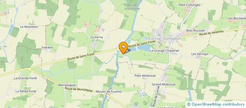 localisation de l'entreprise MONSIEUR GEORGES MOULON  SAINT-TRIVIER-DE-COURTES