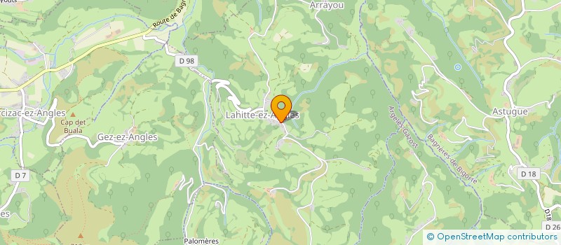 localisation de l'entreprise MONSIEUR GEORGES NABIAS  ARRAYOU-LAHITTE