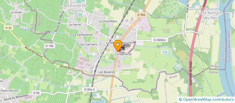 localisation de l'entreprise MONSIEUR GEORGES NICOLAOU-GHEKAS  ROMANECHE-THORINS