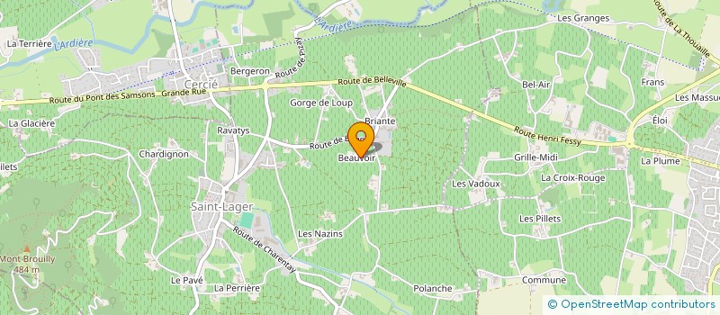 localisation de l'entreprise MONSIEUR GEORGES NOBLET à SAINT JEAN D'ARDIERES