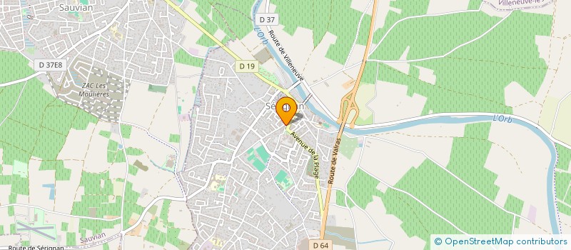 localisation de l'entreprise MONSIEUR GEORGES NOGUES  SERIGNAN