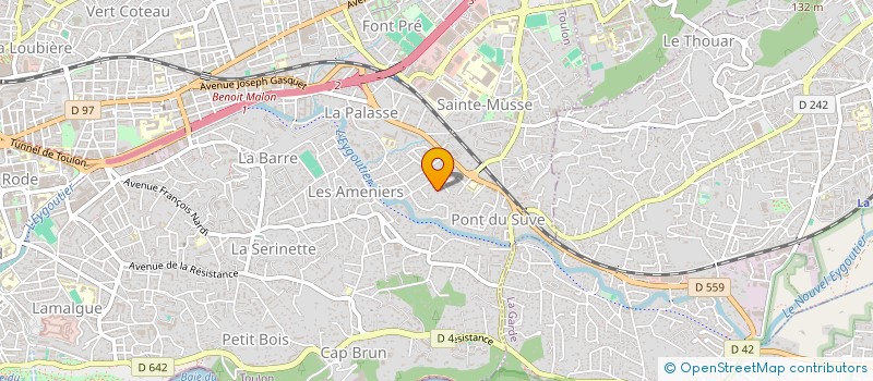 localisation de l'entreprise MONSIEUR GEORGES ODIER à TOULON