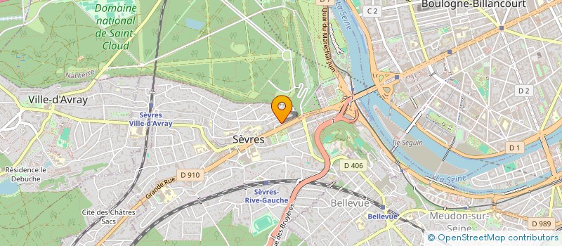 localisation de l'entreprise MONSIEUR GEORGES PAGES à SEVRES