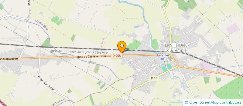 localisation de l'entreprise MONSIEUR GEORGES PAILLAS  LA VILLE-DIEU-DU-TEMPLE