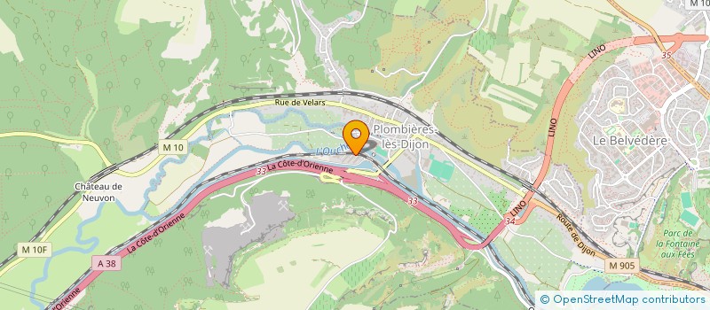 localisation de l'entreprise MONSIEUR GEORGES PALHEIRO  PLOMBIERES-LES-DIJON