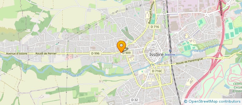 localisation de l'entreprise MONSIEUR GEORGES PALLANDRE  ISSOIRE