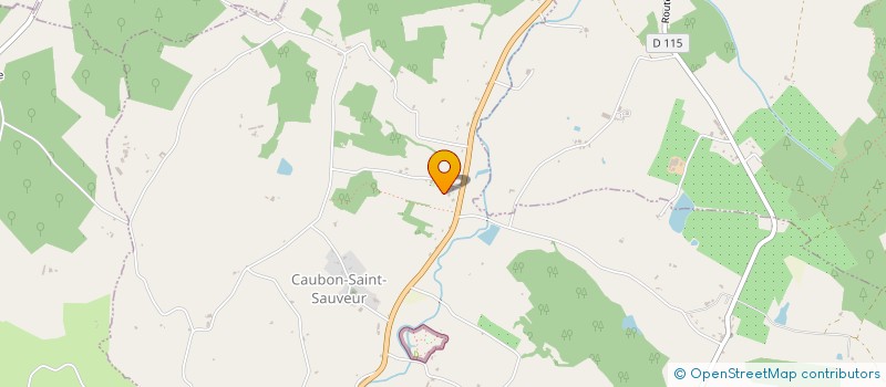 localisation de l'entreprise MONSIEUR GEORGES PAULIC à CAUBON-SAINT-SAUVEUR