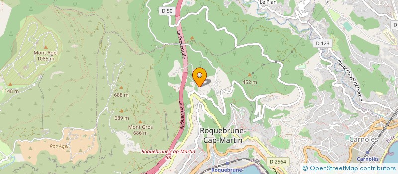 localisation de l'entreprise MONSIEUR GEORGES PECQUEUR à ROQUEBRUNE-CAP-MARTIN