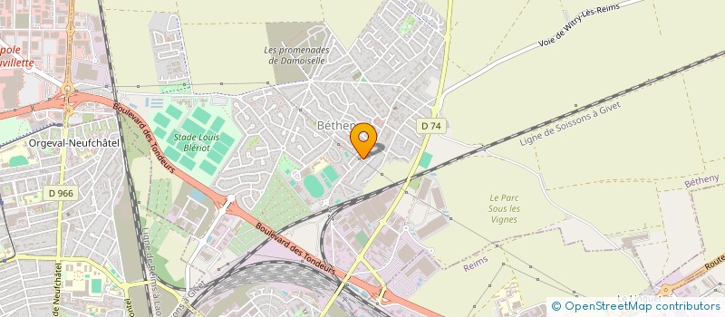 localisation de l'entreprise MONSIEUR GEORGES PENAUD  BETHENY