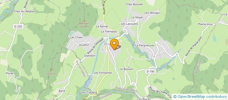 localisation de l'entreprise MONSIEUR GEORGES PERNET  BOGEVE