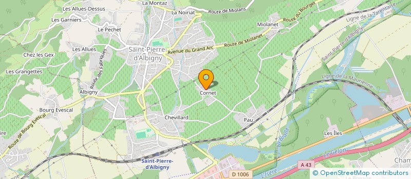 localisation de l'entreprise MONSIEUR GEORGES PERRIER  SAINT-PIERRE-D'ALBIGNY