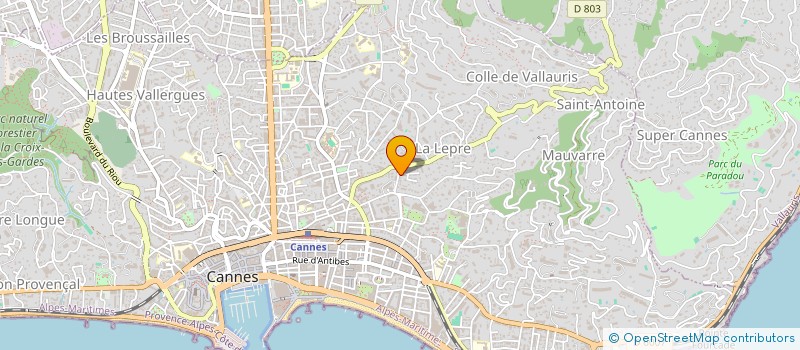 localisation de l'entreprise MONSIEUR GEORGES PERRON à CANNES
