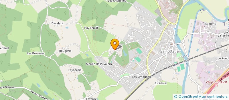 localisation de l'entreprise MONSIEUR GEORGES PETITDIDIER  SAINT-ASTIER