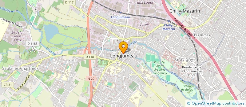 localisation de l'entreprise MONSIEUR GEORGES PHILEMON-MONTOUT à LONGJUMEAU