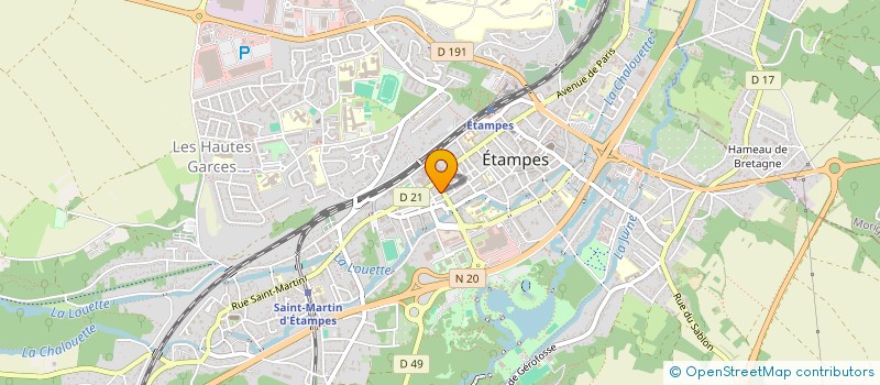 localisation de l'entreprise MONSIEUR GEORGES PILLIAS à ETAMPES