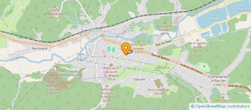 localisation de l'entreprise MONSIEUR GEORGES PINOT  RONCHAMP